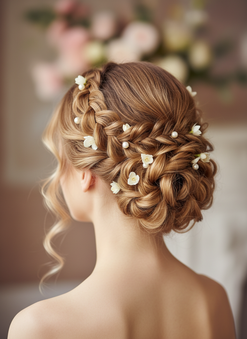 Svečana poročna pričeska